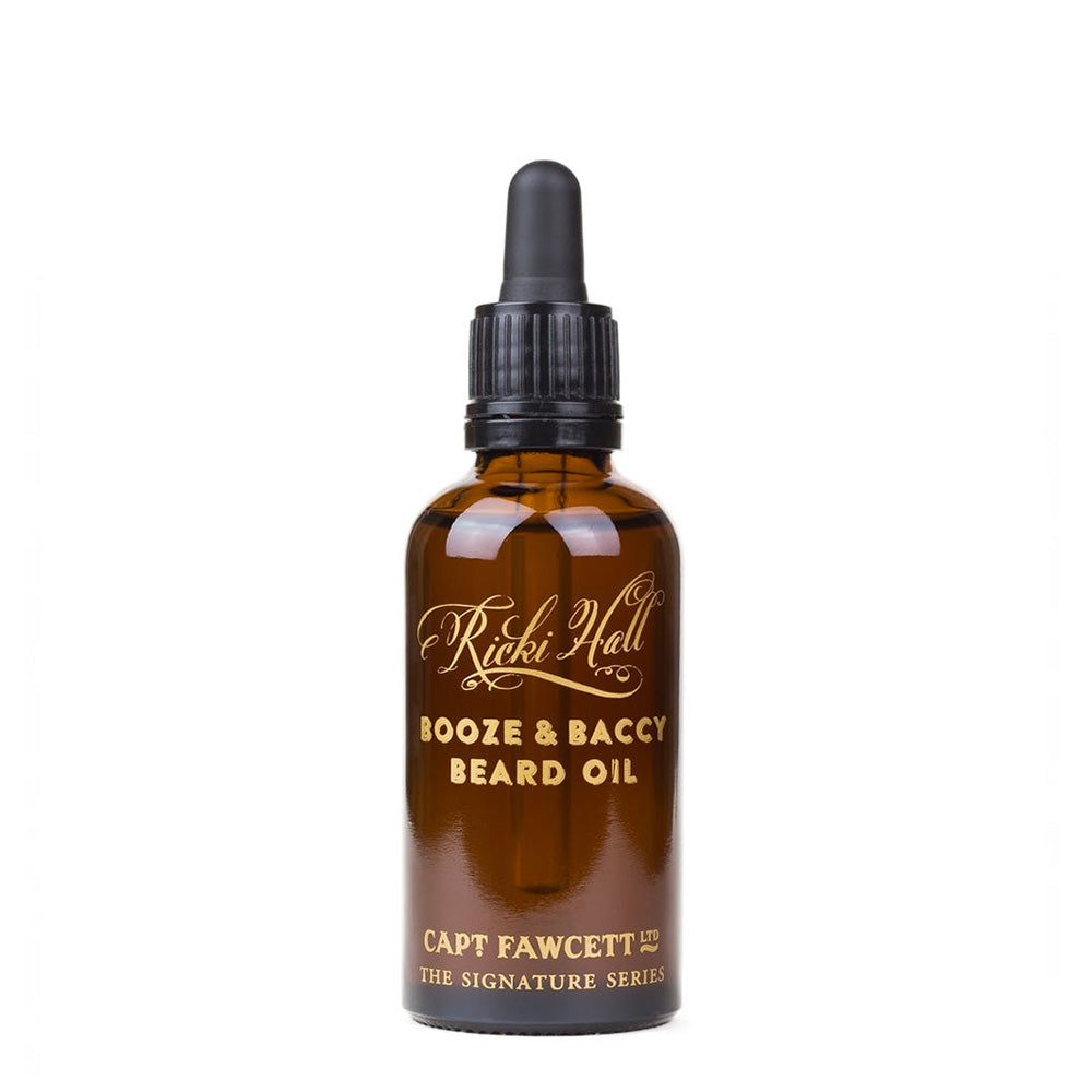 Captain Fawcett Beard Oil – Ricki Hall's Booze & Baccy Captain Fawcett Beard Oil – Ricki Hall's Booze & Baccy