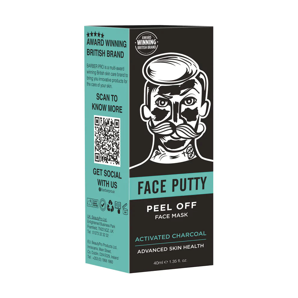 Barber Pro Face Putty Black Peel-Off Mask Barber Pro Face Putty Black Peel-Off Mask