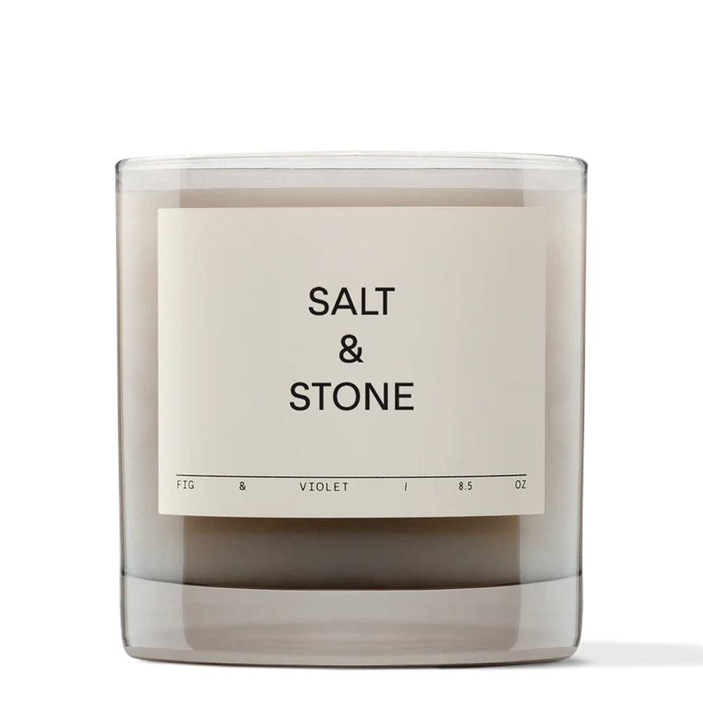Salt & Stone Scented Candle – Fig & Violet Salt & Stone Scented Candle – Fig & Violet