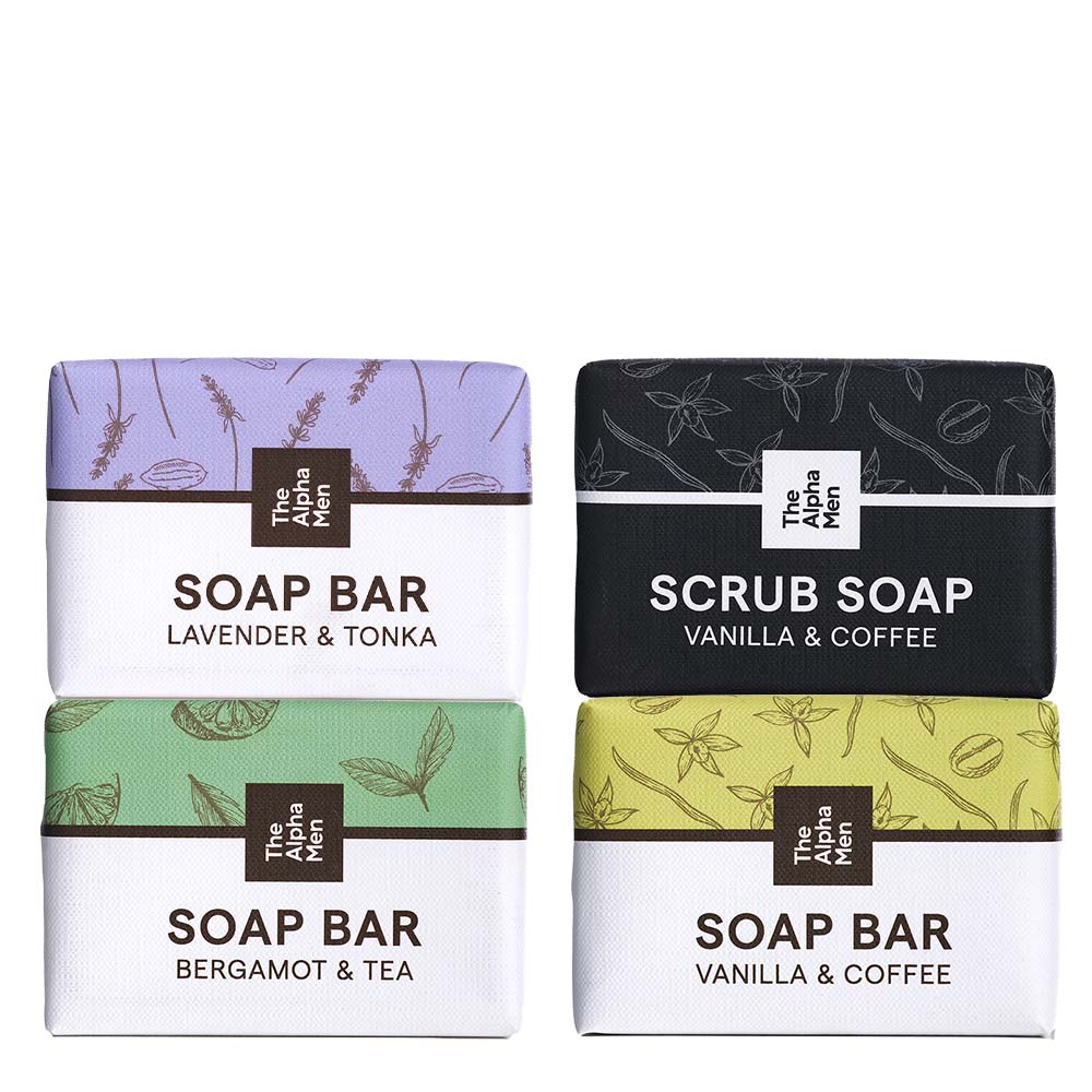 The Alpha Men Soap Bar 4 Pack The Alpha Men Soap Bar 4 Pack