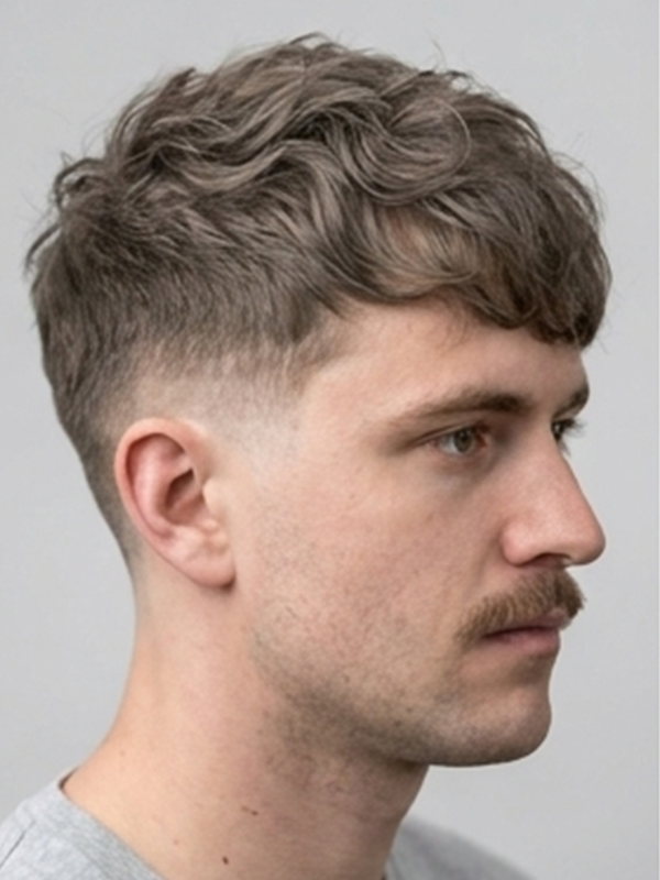 Messy Fringe, der locker über die Stirn fällt