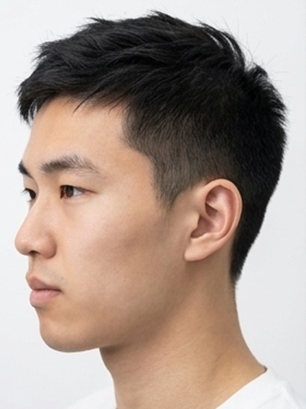 Crew cut met volle baard bij een man van in de veertig