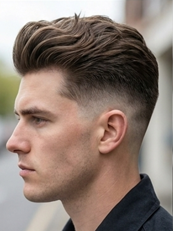 Quiff met baard bij een man van in de dertig