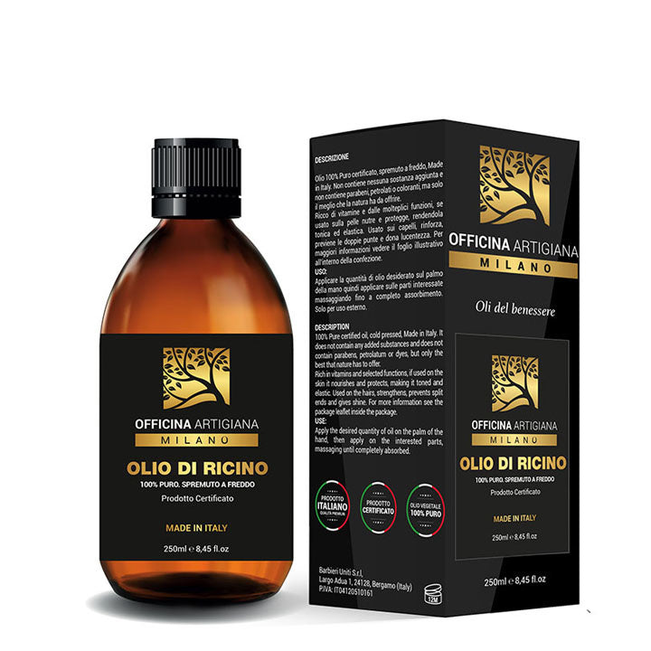 Officina Artigiana Milano 100% Pure Certified Castor Oil Officina Artigiana Milano 100% Pure Certified Castor Oil