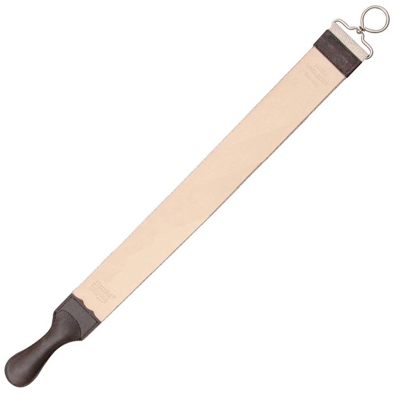 Herold of Solingen Hanging Razor Strop Whiteh Handle 193J – Double Sided – Juchten Leather/Linen Herold of Solingen Hanging Razor Strop Whiteh Handle 193J – Double Sided – Juchten Leather/Linen