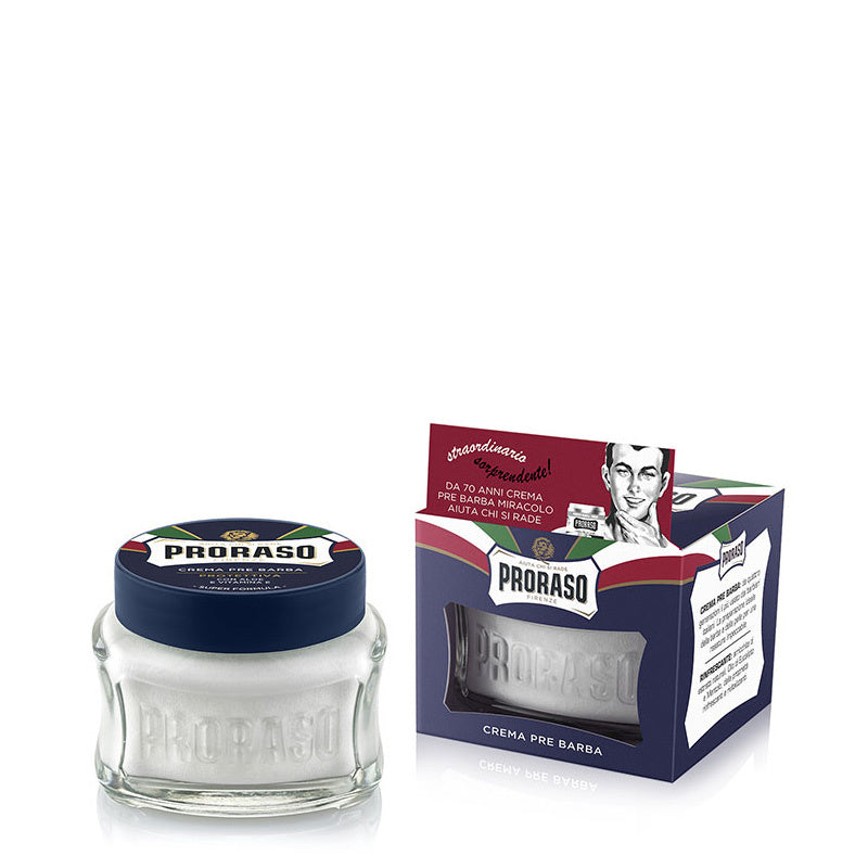 Proraso Pre-Shave Cream – Blue Aloe Vera & Vitamine E Proraso Pre-Shave Cream – Blue Aloe Vera & Vitamine E