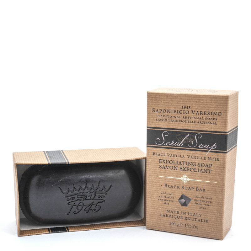 Saponificio Varesino Exfoliating Soap – Black Vanilla Saponificio Varesino Exfoliating Soap – Black Vanilla