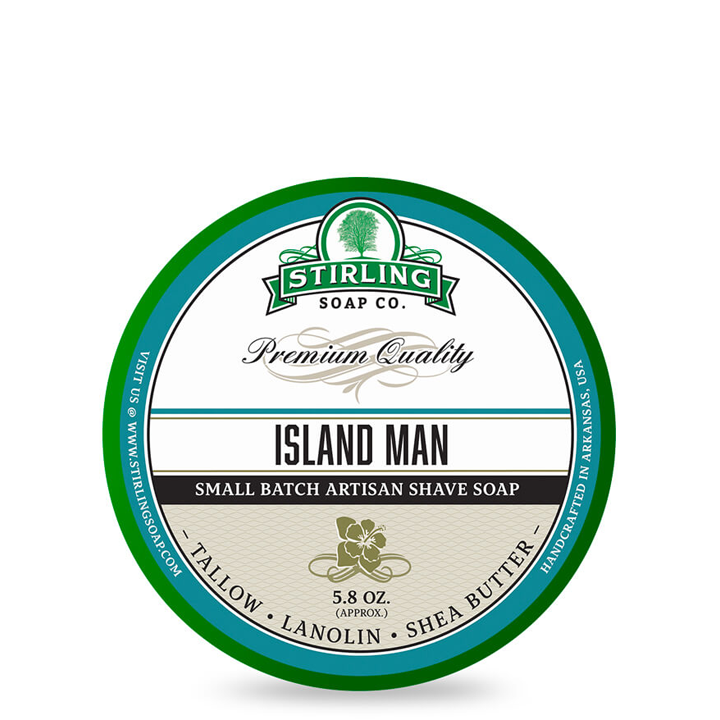 Shaving soap island man