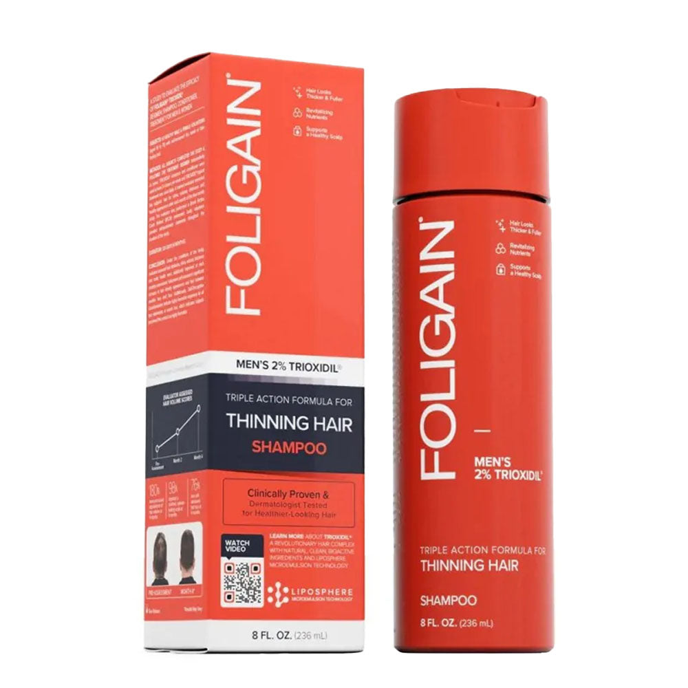 Foligain Dreifachwirkung Shampoo für dünner werdendes Haar (2% Trioxidil)