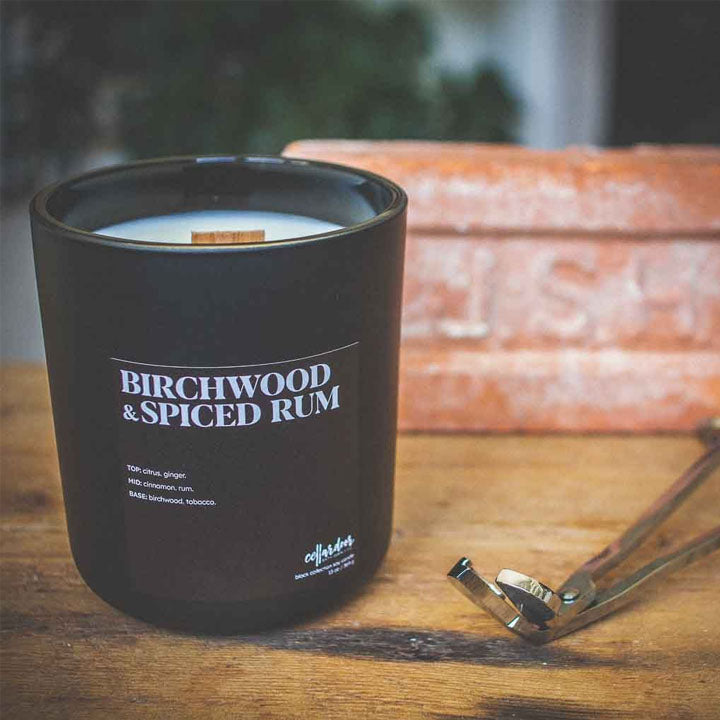 Wood Wick Duftkerze - Birchwood & Spiced Rum