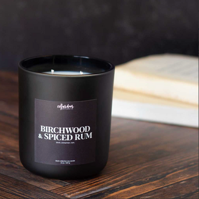 Bild von Double Wick Scented Candle – Birchwood & Spiced Rum