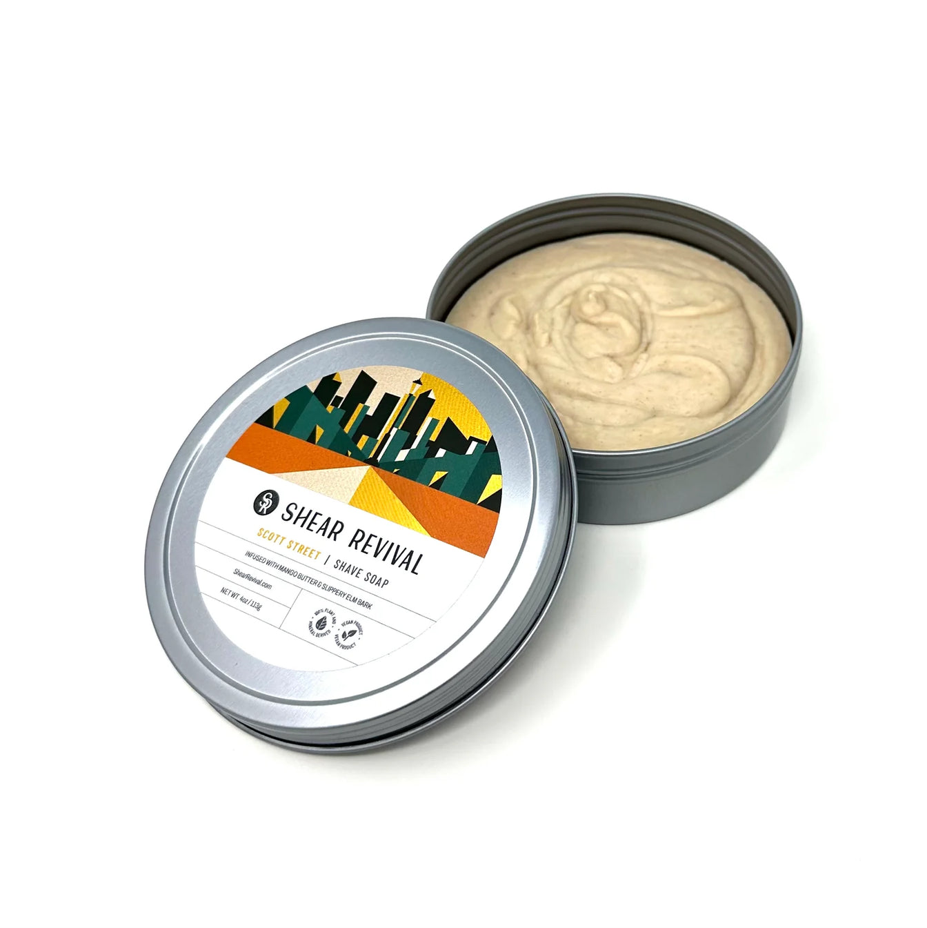 Scott Street Shave Soap - Orange & Oakmoss