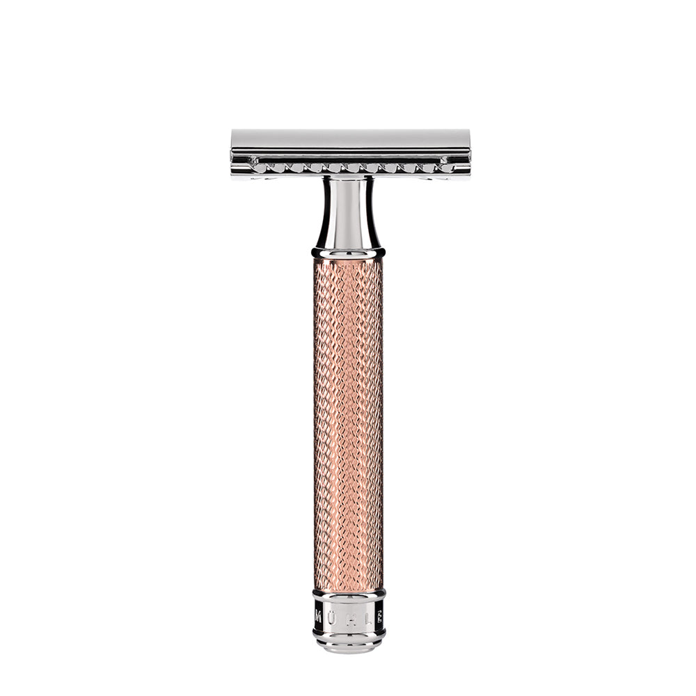Rasier-Set Traditionell - Rasierhobel - Fibre® - Roségold