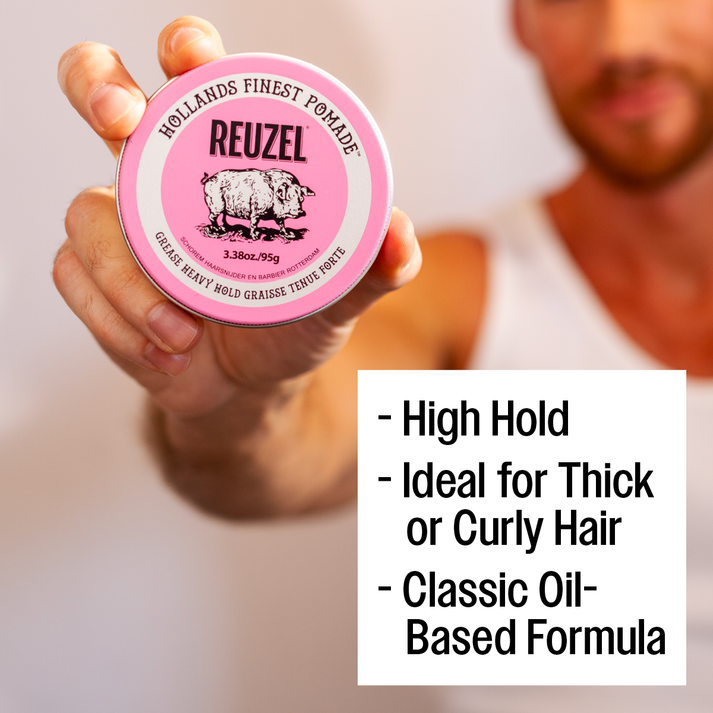 Pink Grease Heavy Halt Pomade 