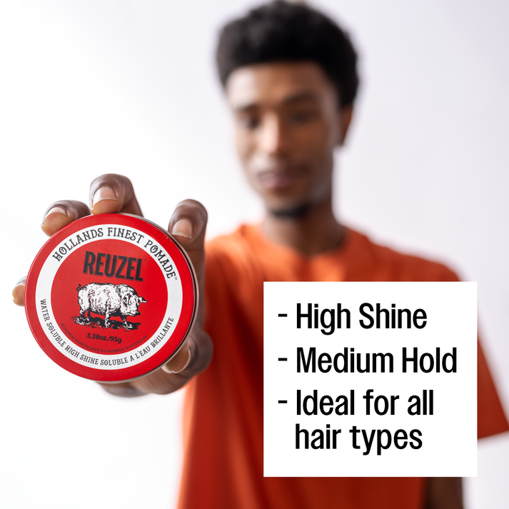 Roter Hochglanz Pomade 