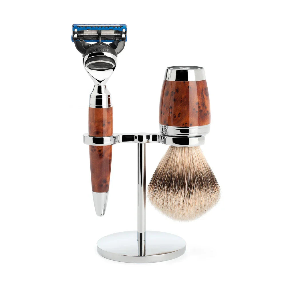 Rasierset 3-teilig Stylo - Thuja-Holz