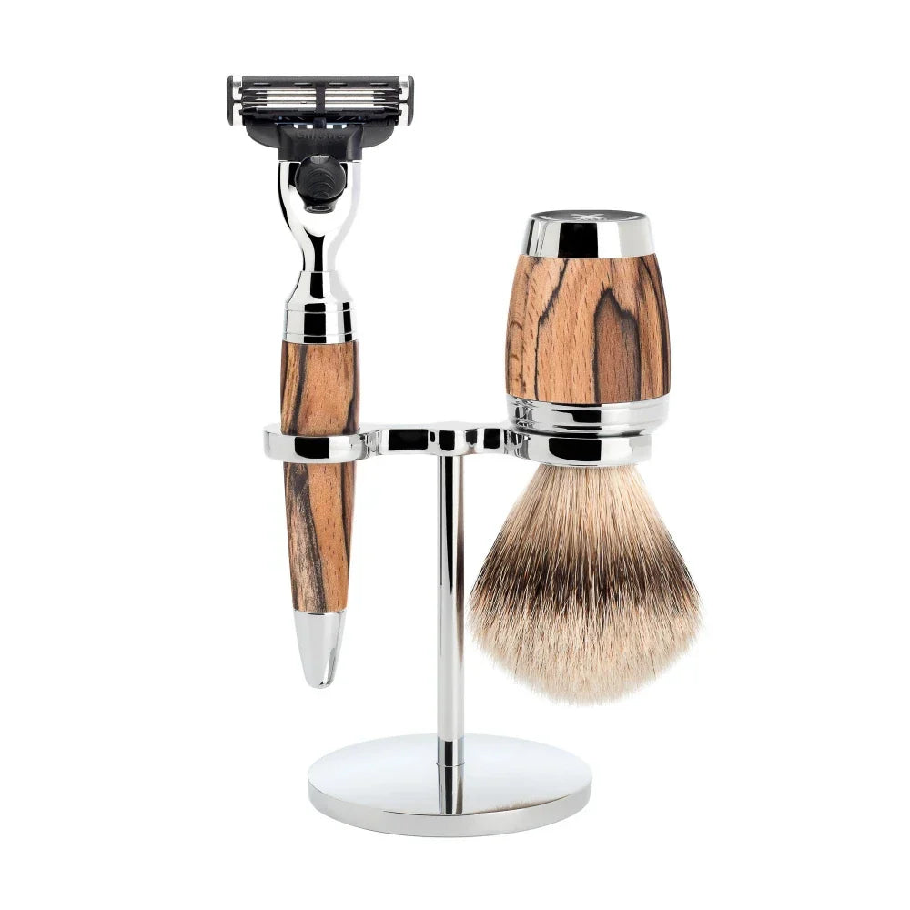 Rasierset 3-teilig Stylo - Gestockte Buche
