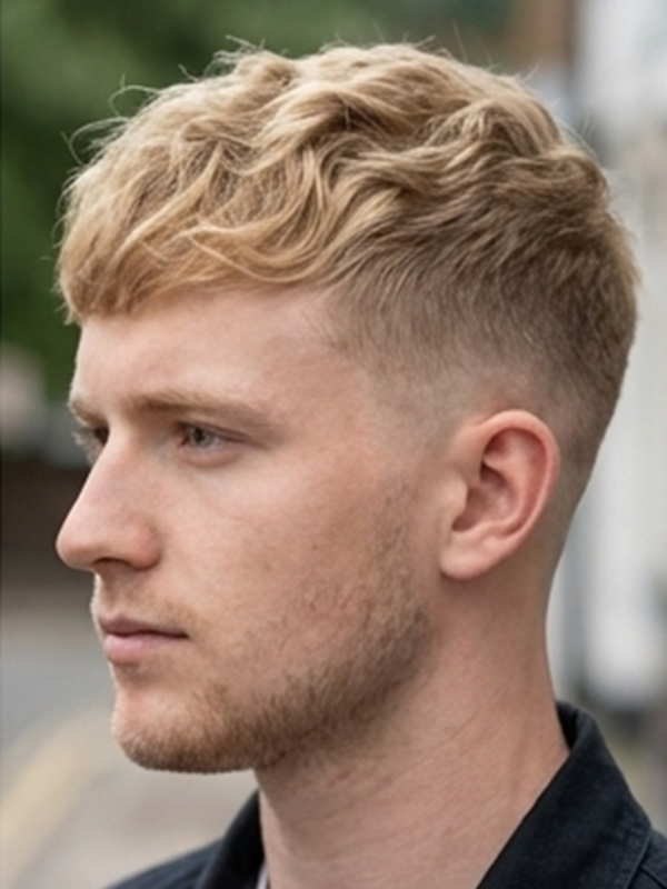 French Crop mit Low Fade an den Seiten