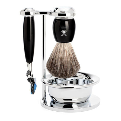 Bild von Vivo Fusion Shaving Set 4-Piece - Black