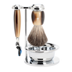 Rasierset Vivo 4-teilig - Horn Braun