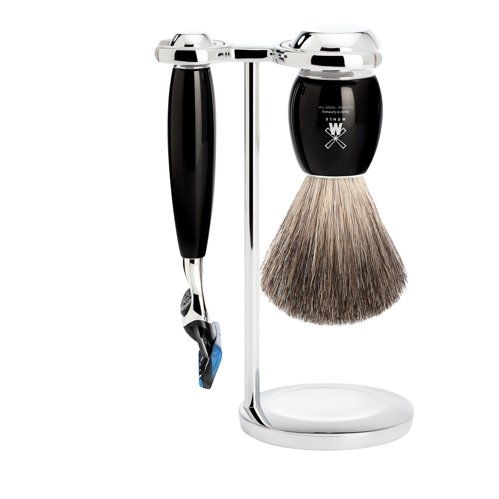 Rasierset Vivo 3-teilig - Schwarz