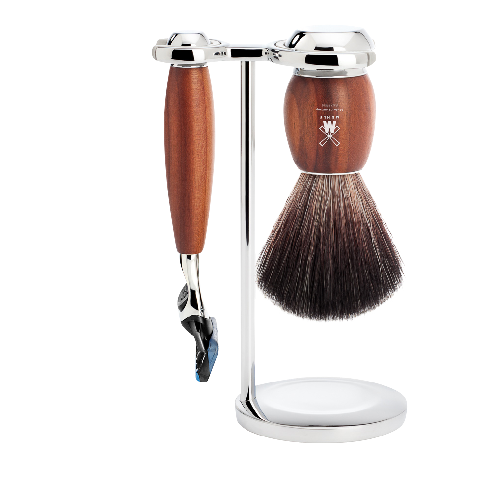 Rasierset Vivo 3-teilig - Pflaumenholz