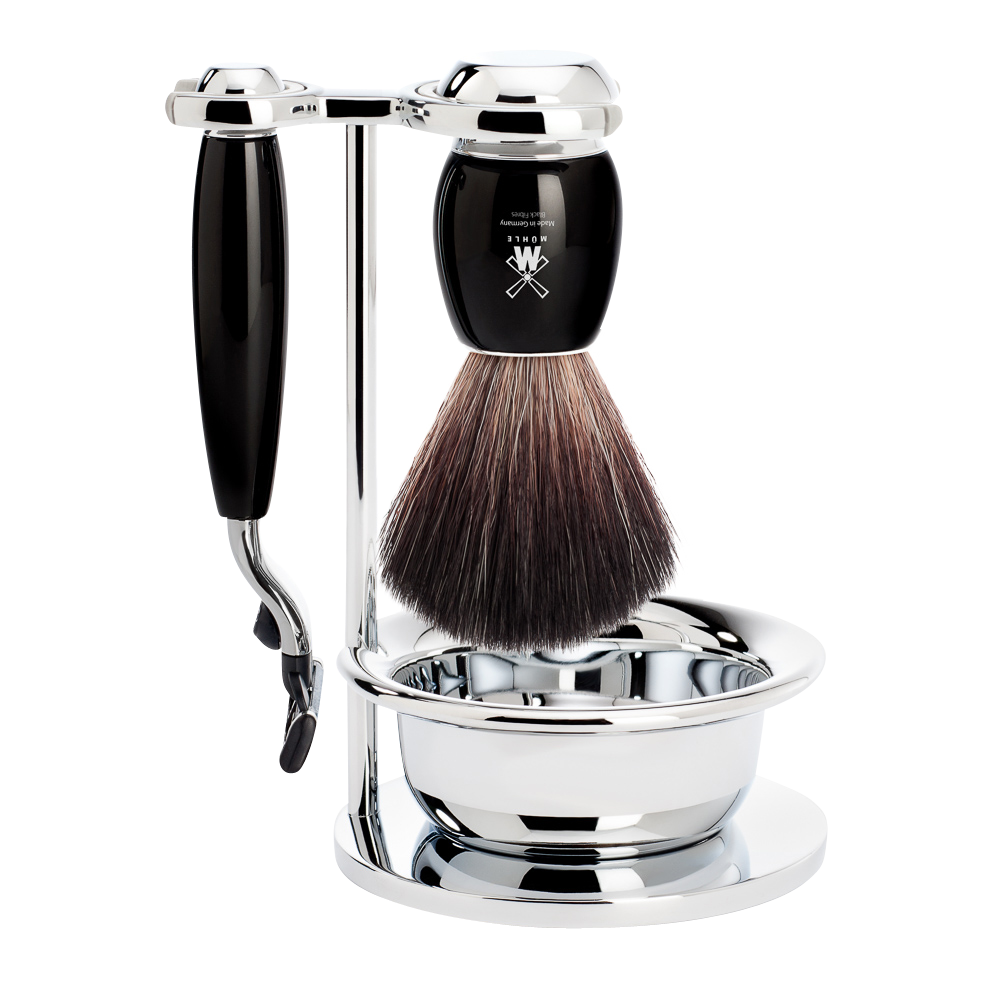 Rasierset Vivo 4-teilig - Schwarz