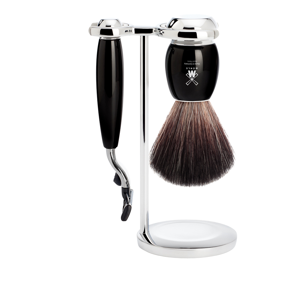 Rasierset Vivo 3-teilig - Schwarz