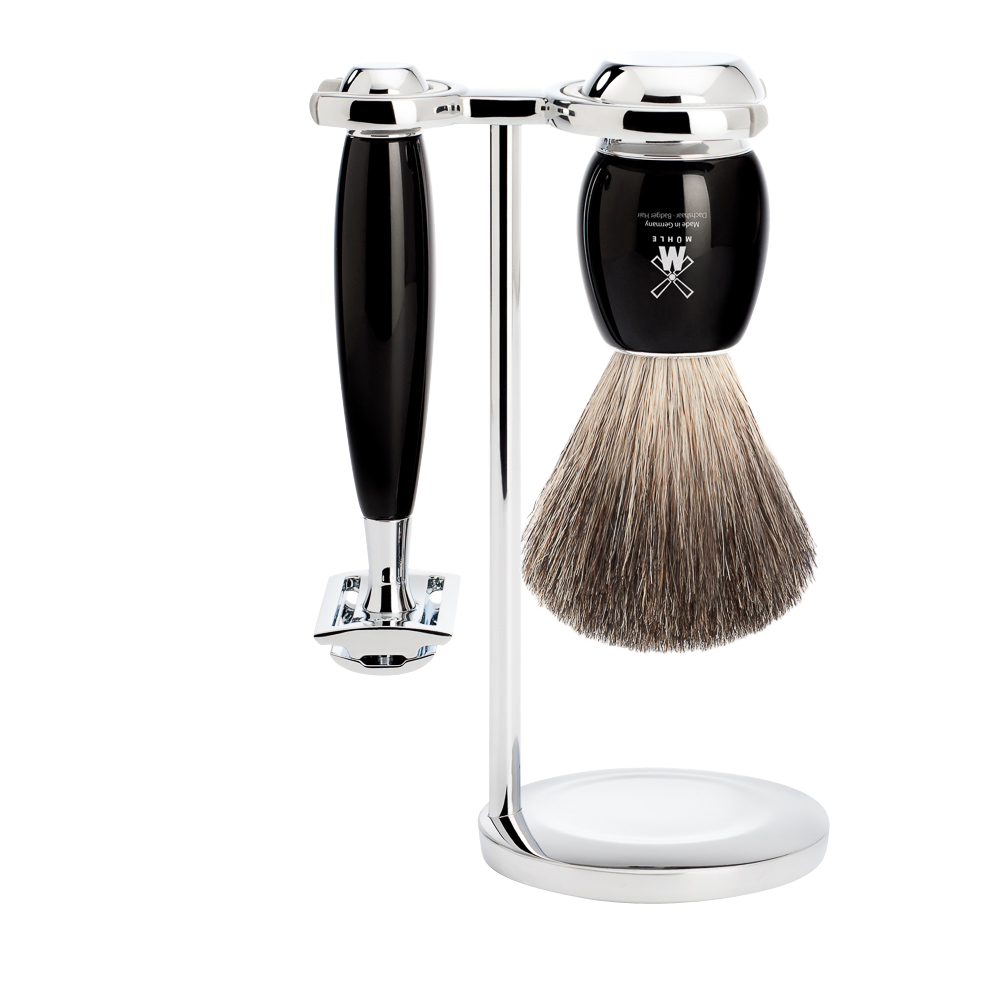 Rasierset Vivo 3-teilig - Schwarz