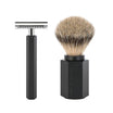 Shaving Set Hexagon - Graphite - Saf.Razor - Dashaar