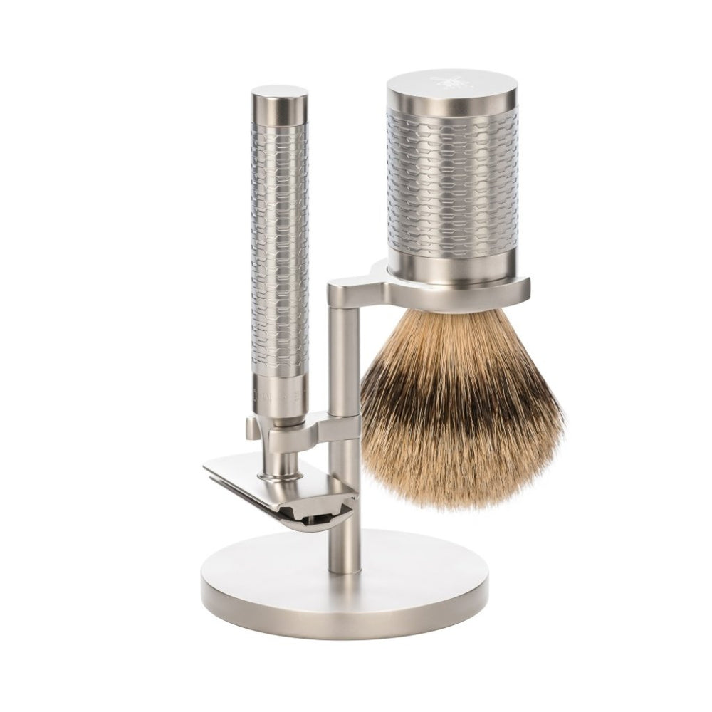 Mühle Rocca Shaving Set Stainless Steel - Birch