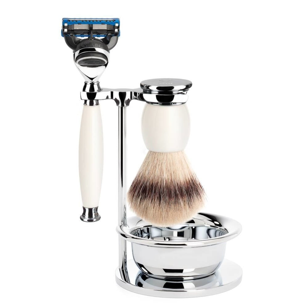 Mühle Sophist Fusion Shaving Set 4-Piece - Porcelain