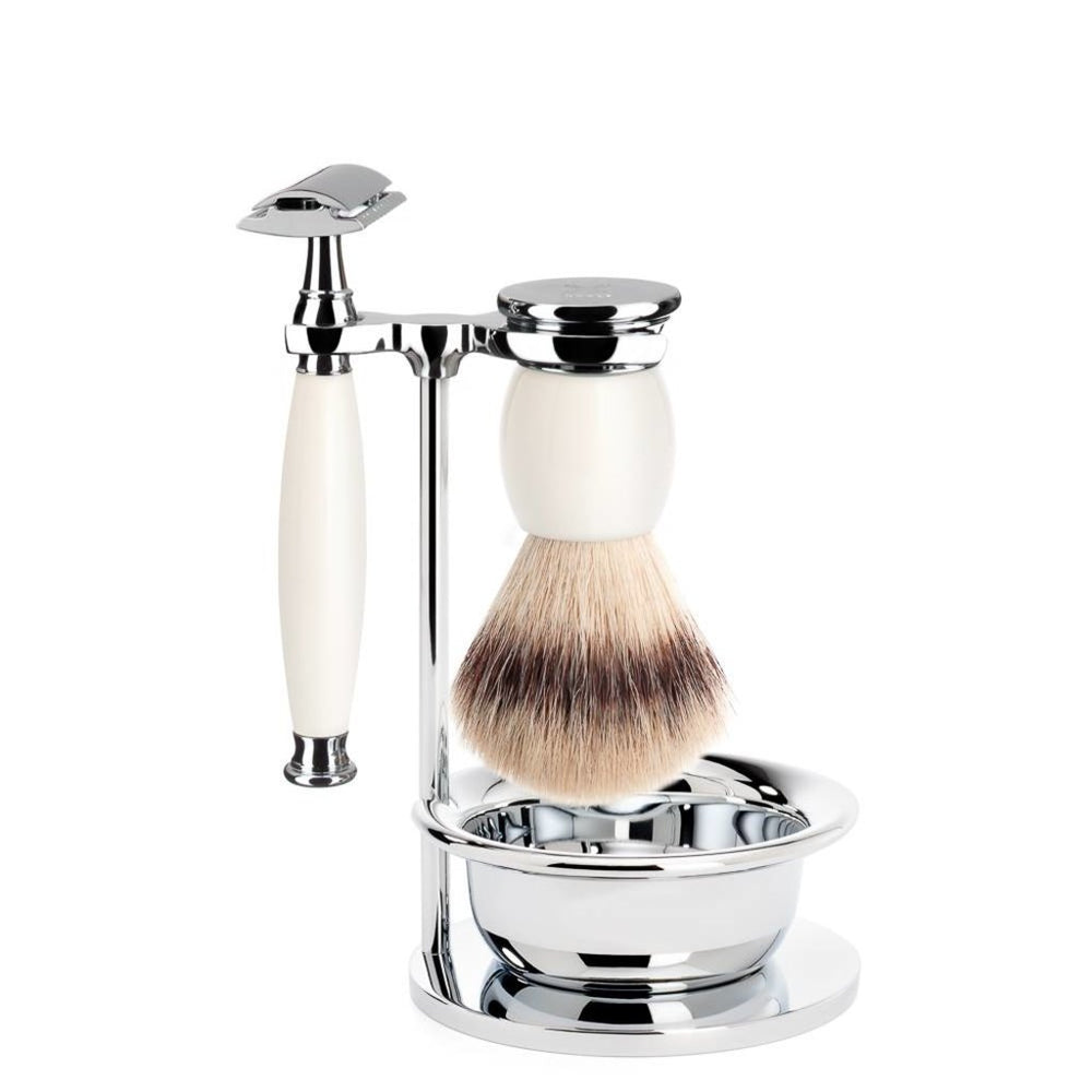 Mühle Sophist Safety Razor Shaving Set 4-Piece - Porcelain