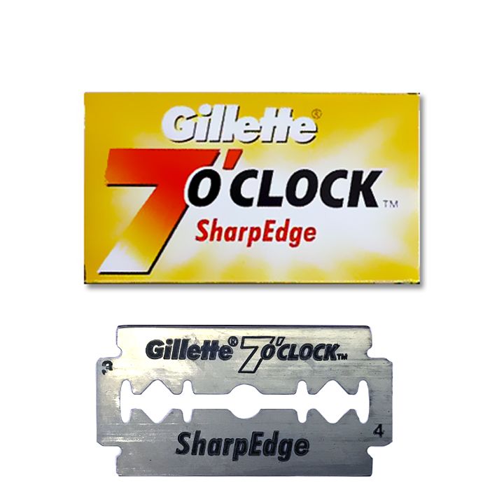 Gillette 7 Uhr Scharfe Doppelkantenklingen