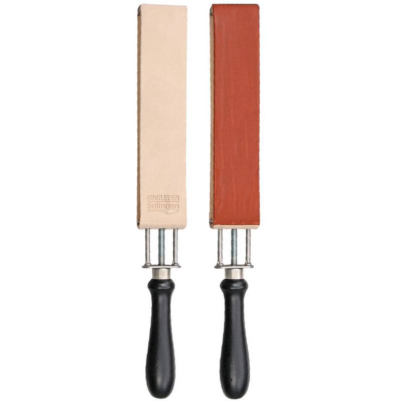 Herold of Solingen Spannungs-Paddle-Strop 56Ri Rot – Doppelseitig – Rindsleder