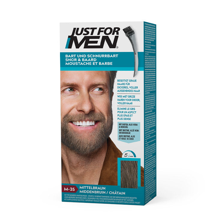Just for Men Schnurrbart & Bart – Mittelbraun M-35