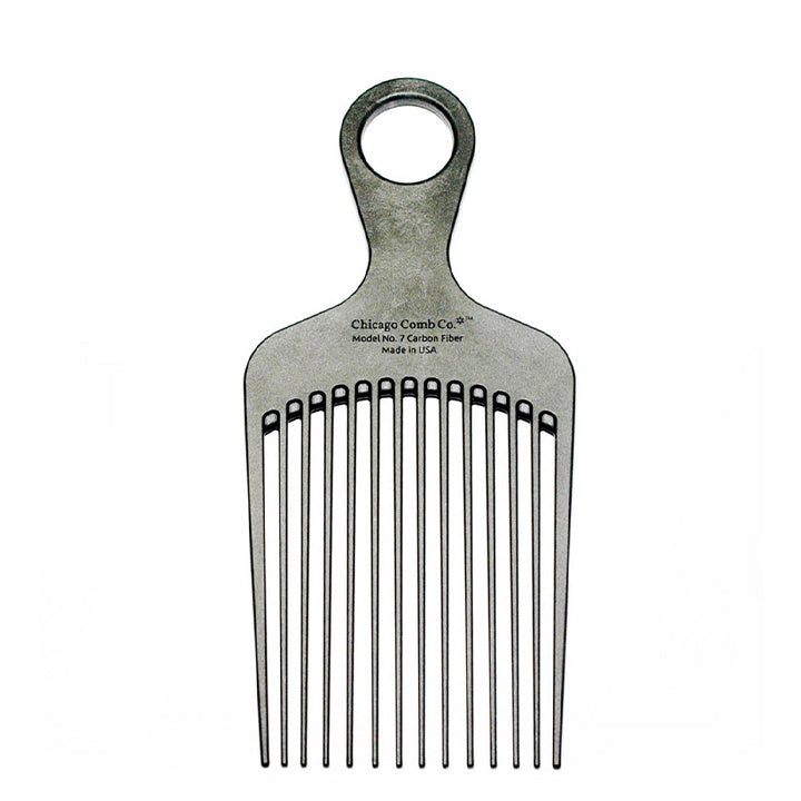 Chicago Comb Co. Afro Comb Model No. 7 – Carbon Fiber