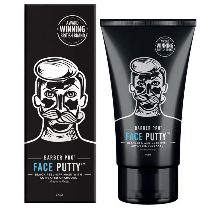 Barber Pro Face Putty Black Peel-Off Maske