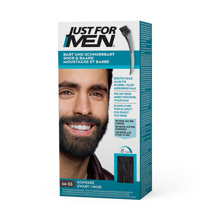Just for Men Schnurrbart & Bart – Schwarz M-55