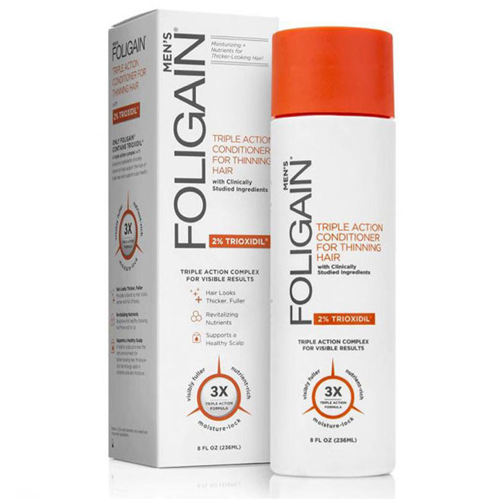 Foligain Dreifachwirkung Conditioner gegen dünner werdendes Haar (2% Trioxidil)