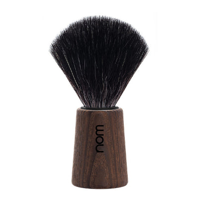 Bild von Shaving Brush Theo – Dark Ash – Black Fibre